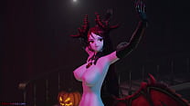 [MMD] Especial de Halloween! Succubus dança para você e fode seus escravos (versão NSFW)