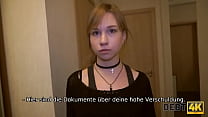 DEBT4k. Teen debtor pays for debt with tender mouth and vagina