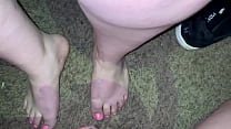 Cumshot on BBW Latina Feet (Cum on feet)