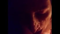 Blowjob and facial from her suitor's phone