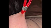 Nipple stretching with deep sounding
