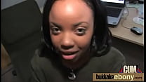 Black girl sucks several dicks ending with a nice facial bukkake 25