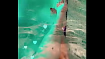 Sexy Native Feet In Swimming Pool