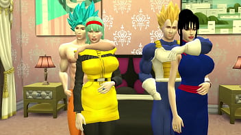 Dragon Ball Porno Hentai Ehefrau tauscht Goku und Vegeta Untreue und heiße Frauen wollen von NTRs Freund ihres Mannes gefickt werden