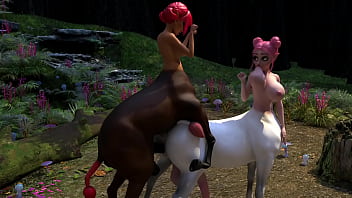 El gran deseo de Amy - Episodio 2 - Centaur Things Full Cut - ¡Una joven centauro futanari visita a su maestra para aprender el arte de la crianza!
