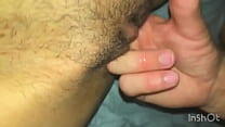 I suck his hard cock, he shoves it up my throat