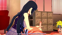 Naruto Hentai - Naruto x Hinata. Handjob, Boobjob & Fuck with cum inside - Animação 3D pornô