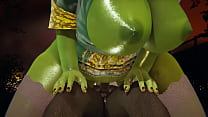 Shrek - Princesa Fiona creampied por Orc - Porno 3D