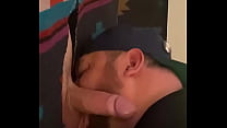 Sexy athletic stud with uncut cock, finds my Gloryhole