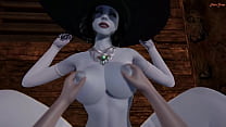 POV scopa la calda milf vampira Lady Dimitrescu in una prigione del sesso. Resident Evil Village 3D Hentai.