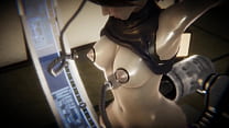 Final Fantasy 7 Remake - Jessie Rasberry na máquina de sexo - pornografia 3D