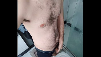 Hairy Male Pissing