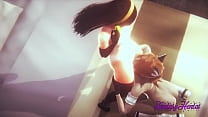 Incredibles Hentai 3D - Violette Handjob, Blowjob, Cunnilingus und gefickt - Disney Japanese Manga Anime Porno