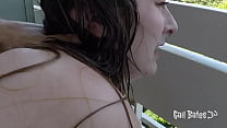 Stiefschwester nackt auf Balkon gefickt erwischt und in öffentlichem CNC-Rollenspiel besahnt - Trailer