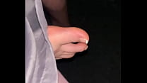 Hausgemachte Cumming auf sexy Füßen sexy Zehen Fußfetisch