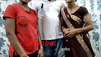 Mumbai fode com Ashu e sua cunhada juntos. Limpar áudio Hindi.