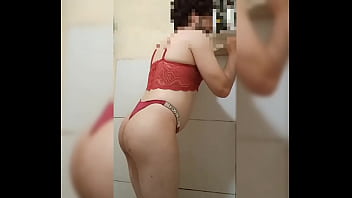 Cdzinha of panties punched in the ass