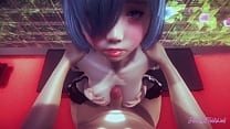 Re Zero Hentai - Rem Boobjob avec POV (non censuré) - Jeu d'anime japonais asiatique manga porno