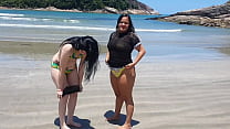 With my girlfriend Paty Butt on a beach vacation.