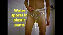 Water sports in plastic pants.