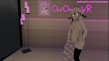 Horny Cat Girl Humps her Pillow until she Cums [intense Moaning, VRchat Erp, 3D Hentai] Preview