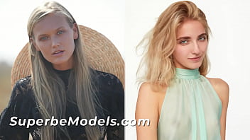 SUPERBE MODELS - (Dasha Elin, Bella Luz) - BLONDE ZUSAMMENSTELLUNG! Wunderschöne Models ziehen sich langsam aus und zeigen ihre perfekten Körper nur für dich