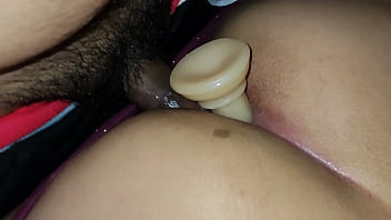 Double penetration anal and dildo