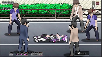 Blazing Angel Mistletear [PornPlay Hentai game] Ep.3 super hero woman double penetration in the public street