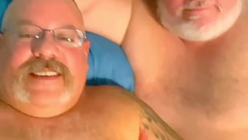 Secret sex between straight old fat men