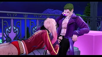 Le Joker et Harley Quinn - Scène de sexe Hentai 3d