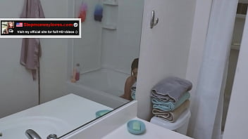 Stepson Spying On Mature Tattooed Milf Masturbating While Bathing (Kat Dior) - StepMommyLoves.com