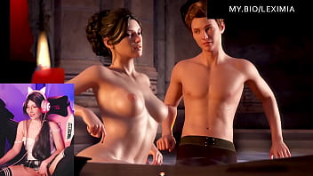 (Part 92) She heats him up in the jacuzzi but nothing will happen ( porn game lets play FRENCH ) Treasure of nadia