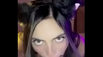 catgirl gave me a perfect blowjob. I couldn't help but cum in her mouth