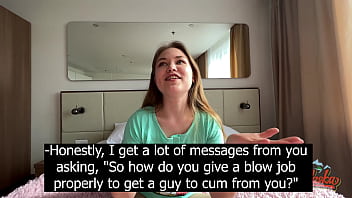 GIRL BLOGGER TELLS AND SHOWS HOW TO FUCK PROPERLY AND HARD