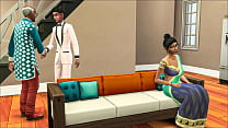 印度丈夫再次与一个年轻人分享他的desi妻子作为一个惊喜然后它变成了一个三人组 - 戴绿帽子