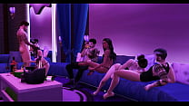 Gang Bang Sex Party no Goth District - 3D Hentai
