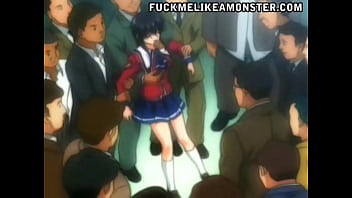 Anime Collegegirl von mehreren Schwänzen gefickt