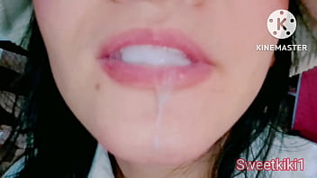 Estudiante hace mamada en la boca de su novia