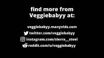 stripping and teasing in cardigan and crotchless lingerie - veggiebabyy full video!