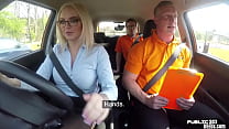 Sex loving bigtitted MILF fucked by car instructor in POV