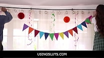 UsingSluts -Free Use Teen Step Daughters Fucked By On Birthday