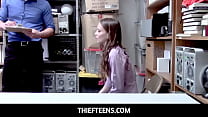 ThiefTeens-Izzy Lush getting her pussy doggystyle fuck by the LP Officer