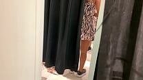RECORDING (HIDDEN CAMERA) A SEXY GIRL IN PUBLIC DRESSING ROOM, I ALMOST CAUGHT PART 3