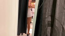 RECORDING (HIDDEN CAMERA) A SEXY GIRL IN PUBLIC DRESSING ROOM, I ALMOST CAUGHT PART 2