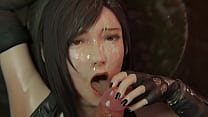 Tifa da Final Fantasy succhia il cazzo (3d Hentai)