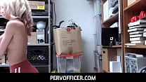 PervOfficer-Young Thief Agrees For fuck With Security Man - Kitty Carrera