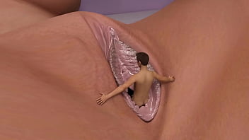 Animación 3D VR hentai videojuego Virt a Mate dibujos animados de anime. Colección de gigantas y hombres reducidos. Penetración en el útero y el pezón.