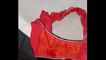 Cumping in my old mother-in-law's panties