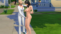 Lesbians make nasty things in the street