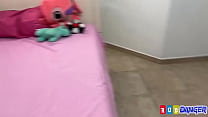 Fucking stepsister when she gets home from school the stepbrother hides in the closet and throws himself at the stepbrother and ends up fucking